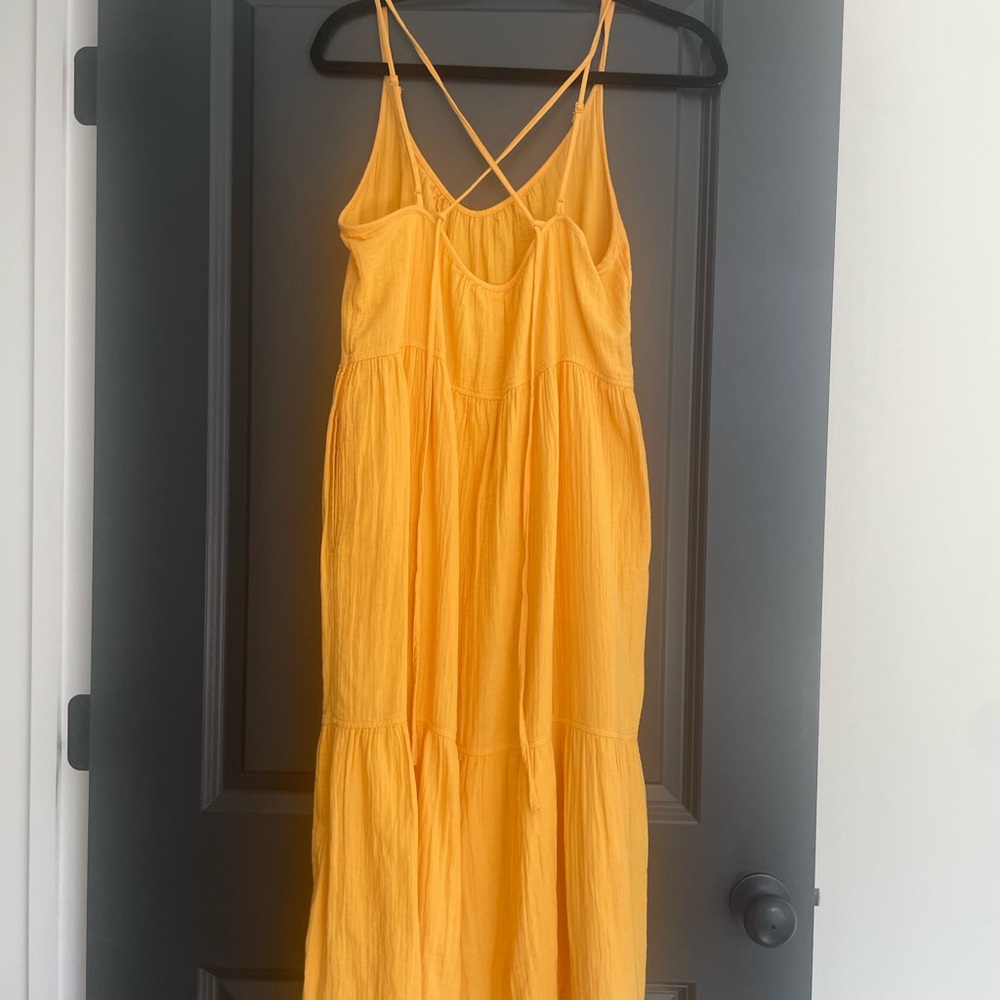 Yellow maxi dress